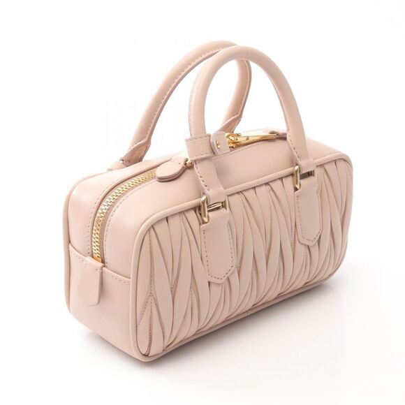 Miu Miu Matelasse Leather Handbag Pink - Picture 4 of 5